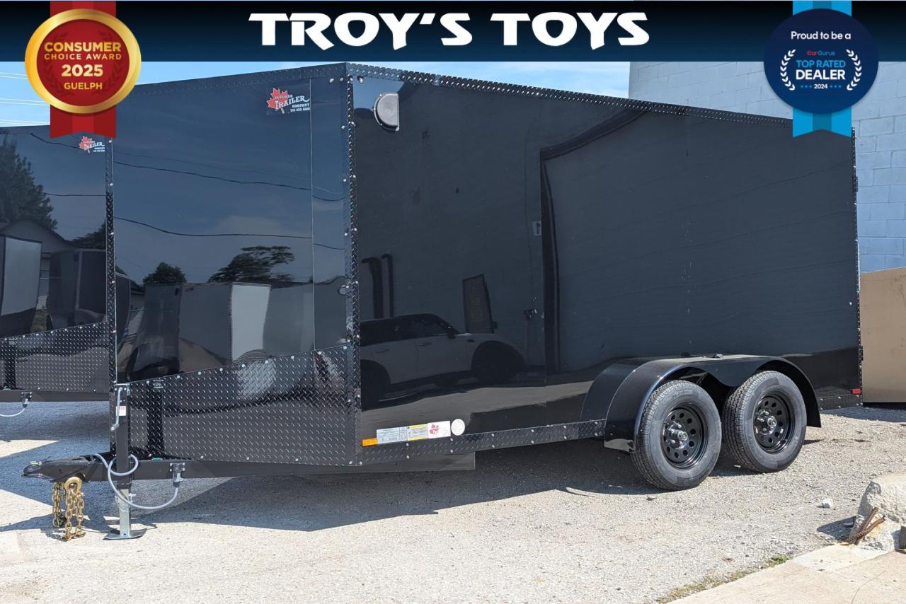 2024 Canadian Trailer Company 7x14 V Nose Cargo Trailer Steel tandem axle