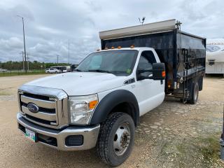 <p>2015 F-550, 6.8L V10 gas, 4 X 4, Regular Cab, 247,693 kms, 13 Dump Box, 4.88 ratio limited slip axle, payload plus package upgrade, trailer brake controller, air, tilt and cruise.  Safetied and ready to go.  </p>
