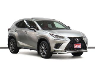 Used 2020 Lexus NX F-SPORT | AWD | Nav | Red Leather | Sunroof | BSM for sale in Toronto, ON
