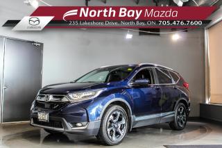 Local trade in! Clean Carfax! Floor Liners Included! This 2018 Honda CR-V is a touring model featuring: AWD, LEATHER INTERIOR, HEATED SEATS, HEATED STEERING WHEEL, BLIND SPOT MONITORING, LED LIGHTS, LANE KEEP ASSIST, AUTO HIGH BEAMS, ANDROID AUTO/APPLE CARPLAY AND MUCH MORE!!!

 

Why Youll Want to Buy from North Bay Mazda? *The Clubhouse Commitment Pre-Owned Vehicle Program provides you with additional coverage for things such as the 3-year Tire and Rim Coverage, The Clubhouse Powertrain Warranty, coverage for The Little Things like battery, wiper, and bulb replacement, 3- year anti-theft protection and a 7-day exchange policy to give you the ultimate peace of mind when purchasing a pre-owned vehicle. Clubhouse Commitment is an optional coverage which can be purchased at time of sale for a $699 value. Pre-Owned Vehicle purchases are subject to an adjusted price when purchasing with cash. You are eligible for Finance Pricing with a maximum down payment of 15% of listed finance price. Contact us for more details. * Our certified vehicles go through a 120-point Clubhouse Certified Used Vehicle Inspection, and we will provide the CarFax vehicle history documents as well as any available service history. * We competitively price our vehicles below the market average which means that we have already done all the market research for you. Rest assured that you are getting the best deal possible. * We have automotive financial experts who are experienced in dealing with all levels of credit challenges. We also work with all major banks and third-party lenders daily so we are confident that we can get you the best rate available. * As a premier New and Pre-Owned vehicle dealership, we pride ourselves on a superior customer experience and a lifetime of customer care. We are conveniently located at 235 Lakeshore Drive, in North Bay, Ontario. If you cant make it to us, we can accommodate you! Call us today at 705-476-7600 to come in and see this vehicle!