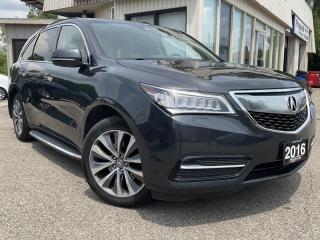 Used 2016 Acura MDX SH-AWD Nav Package - LTHR! NAV! BACK-UP CAM! BSM! 7 PASS! for sale in Kitchener, ON