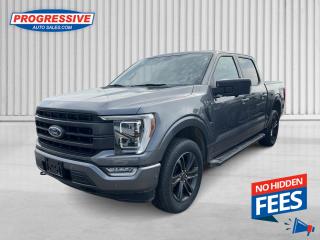 <b>Leather Seats,  Cooled Seats,  Aluminum Wheels,  Apple CarPlay,  Android Auto!</b><br> <br>    The Ford F-150 is for those who think a day off is just an opportunity to get more done. This  2021 Ford F-150 is for sale today. <br> <br>The perfect truck for work or play, this versatile Ford F-150 gives you the power you need, the features you want, and the style you crave! With high-strength, military-grade aluminum construction, this F-150 cuts the weight without sacrificing toughness. The interior design is first class, with simple to read text, easy to push buttons and plenty of outward visibility. With productivity at the forefront of design, the 2021 F-150 makes use of every single component was built to get the job done right!This  Crew Cab 4X4 pickup  has 75,449 kms. Its  grey in colour  . It has an automatic transmission and is powered by a  400HP 3.5L V6 Cylinder Engine.  This unit has some remaining factory warranty for added peace of mind. <br> <br> Our F-150s trim level is Lariat. This luxurious Ford F-150 Lariat comes loaded with premium features such as leather heated and cooled seats, body coloured exterior accents, a proximity key with push button start and smart device remote start, pro trailer backup assist and Ford Co-Pilot360 that features lane keep assist, blind spot detection, pre-collision assist with automatic emergency braking and rear parking sensors. Enhanced features also includes unique aluminum wheels, SYNC 4 with enhanced voice recognition featuring connected navigation, Apple CarPlay and Android Auto, FordPass Connect 4G LTE, power adjustable pedals, a powerful Bang & Olufsen audio system with SiriusXM radio, cargo box lights, dual zone climate control and a handy rear view camera to help when backing out of tight spaces.
 This vehicle has been upgraded with the following features: Leather Seats,  Cooled Seats,  Aluminum Wheels,  Apple Carplay,  Android Auto,  Ford Co-pilot360,  Pro Trailer Backup Assist. <br> To view the original window sticker for this vehicle view this <a href=http://www.windowsticker.forddirect.com/windowsticker.pdf?vin=1FTFW1E85MFB38696 target=_blank>http://www.windowsticker.forddirect.com/windowsticker.pdf?vin=1FTFW1E85MFB38696</a>. <br/><br> <br>To apply right now for financing use this link : <a href=https://www.progressiveautosales.com/credit-application/ target=_blank>https://www.progressiveautosales.com/credit-application/</a><br><br> <br/><br><br> Progressive Auto Sales provides you with the all the tools you need to find and purchase a used vehicle that meets your needs and exceeds your expectations. Our Sarnia used car dealership carries a wide range of makes and models for exceptionally low prices due to our extensive network of Canadian, Ontario and Sarnia used car dealerships, leasing companies and auction groups. </br>

<br> Our dealership wouldnt be where we are today without the great people in Sarnia and surrounding areas. If you have any questions about our services, please feel free to ask any one of our staff. If you want to visit our dealership, you can also find our hours of operation and location information on our Contact page. </br> o~o
