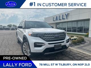Used 2021 Ford Explorer Limited, AWd, Nav, Leather, Local Trade! for sale in Tilbury, ON