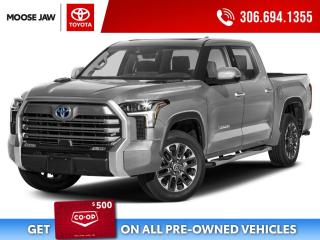 Used 2022 Toyota Tundra Hybrid Limited LIMITED HYBRID TRD OFF ROAD, COMPANY DEMO WITH ONLY 35,437 KMS, BONUS EXTRAS TRD RUNNING BOARDS AND TRI-FOLD HARDSIDE TONNEAU COVER for sale in Moose Jaw, SK