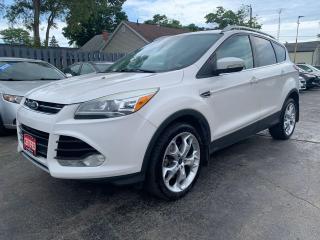 <p>CERTIFIED WITH 2 YEAR WARRANTY INCLUDED!!!</p><p>Super clean TITANIUM, ALL WHEEL DRIVE Escape. Just loaded with heated leather seats, sunroof, back up camera and so much more. HAs been exceptionally maintained as well with recent tires, brakes, tune up.. Fully service resently  just completed. Drives liek new, NO ACCIDENTS, 2 owner car</p><p>WE FINANCE EVERYONE REGARDLESS OF CREDIT !!!</p><p>VOTED BRANTFORDS BEST USED CAR DEALER 2024 !!!!</p>