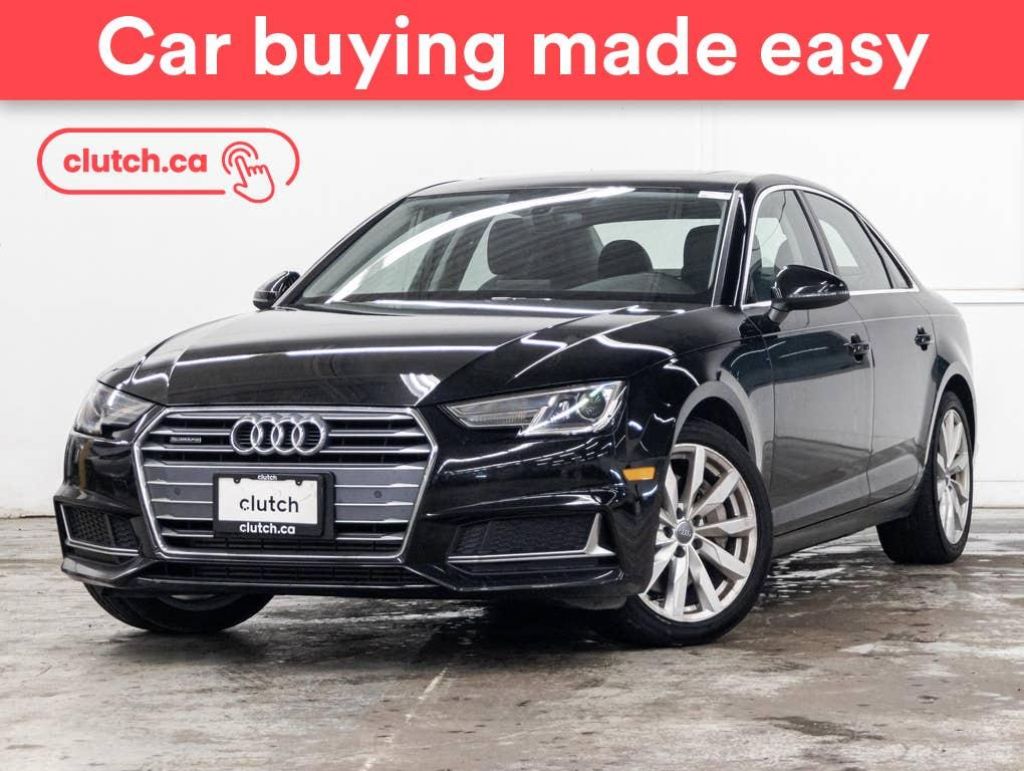 Used 2019 Audi A4 Komfort AWD w/ Sunroof, Bluetooth, Backup Cam for Sale in Toronto, Ontario