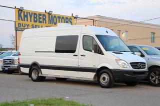 <p>2011 Mercedes-Benz Sprinter 3500 Dually with 168,746 original kilometers. Very Clean for the age, thounsands spent on the cargo area. Very well maintained and comes Certified. A/C Blows Cold, Runs and Drives strong. 2 year power train warranty included. Carfax copy and paste link below:</p>
<p>https://vhr.carfax.ca/?id=LX8PthI/f5qedac1AmC0aOBf2AzCsAIS</p>
<p> </p>
<p>All-In Price (CERTIFICATION & WARRANTY INCLUDED)</p>
<p>$39,950 +Just Plus Tax and Licensing</p>
<p>No Hidden Charges or Extra Fees</p>
<p>Taxes and licensing not included in the price</p>
<p>For more HD images please visit khybermotors.com</p>
<p>2 Year Powertrain Warranty Covers:</p>
<p>1) Engine</p>
<p>2) Transmission</p>
<p>3) Head Gasket</p>
<p>4) Transaxle/Differential</p>
<p>5) Seals & Gaskets</p>
<p>Unlimited Kilometres, $1,000 Per Claim, $100 Deductible, $75 Activation fee.</p>
<p> </p>
<p>Khyber Motors LTD Family Owned & Operated SINCE 2005</p>
<p>90 Kennedy Road South</p>
<p>Brampton ON L6W3E7</p>
<p>(647)-927-5252</p>
<p>Member of OMVIC and UCDA</p>
<p>Buy with Confidence!</p>
<p>Buy with Full Disclosure!</p>
<p>Monday-Friday 9:00AM - 8:00PM</p>
<p>Saturday 10:00AM - 6:00PM</p>
<p>Sunday 11:00AM - 5:00PM </p>
<p>To see more of our vehicles please visit Khybermotors.com</p>
<p> </p>