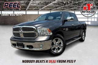 2017 Ram 1500 Big Horn Crew Cab 4X4 | 5.7L V8 | Granite Crystal Metallic | Cloth 40/20/40 Bench Seat | Uconnect 8.4" Touchscreen w/ Navigation | Dual-zone Climate | Class IV Hitch Receiver | Tri-fold Tonneau Cover | Side Steps | Bed Liner | 20" Alloy Wheels

One Owner Clean Carfax

Introducing the 2017 Ram 1500 Big Horn Crew Cab 4X4, a practical and reliable truck for those who need a no-nonsense vehicle. Powered by a robust 5.7L V8 engine and finished in Granite Crystal Metallic, this truck features a durable cloth 40/20/40 bench seat and an 8.4" Uconnect touchscreen with navigation. It includes essential features like dual-zone climate control, a Class IV hitch receiver, tri-fold tonneau cover, side steps, bed liner, and 20" alloy wheels. With a one-owner clean Carfax, this truck is perfect for those seeking utility and performance without the extra frills.
______________________________________________________

Engage & Explore with Peel Chrysler: Whether youre inquiring about our latest offers or seeking guidance, 1-866-652-6197 connects you directly. Dive deeper online or connect with our team to navigate your automotive journey seamlessly.

WE TAKE ALL TRADES & CREDIT. WE SHIP ANYWHERE IN CANADA! OUR TEAM IS READY TO SERVE YOU 7 DAYS! COME SEE WHY NOBODY BEATS A DEAL FROM PEEL! Your Source for ALL make and models used cars and trucks
______________________________________________________

*FREE CarFax (click the link above to check it out at no cost to you!)*

*FULLY CERTIFIED! (Have you seen some of these other dealers stating in their advertisements that certification is an additional fee? NOT HERE! Our certification is already included in our low sale prices to save you more!)

______________________________________________________

Peel Chrysler — A Trusted Destination: Based in Port Credit, Ontario, we proudly serve customers from all corners of Ontario and Canada including Toronto, Oakville, North York, Richmond Hill, Ajax, Hamilton, Niagara Falls, Brampton, Thornhill, Scarborough, Vaughan, London, Windsor, Cambridge, Kitchener, Waterloo, Brantford, Sarnia, Pickering, Huntsville, Milton, Woodbridge, Maple, Aurora, Newmarket, Orangeville, Georgetown, Stouffville, Markham, North Bay, Sudbury, Barrie, Sault Ste. Marie, Parry Sound, Bracebridge, Gravenhurst, Oshawa, Ajax, Kingston, Innisfil and surrounding areas. On our website www.peelchrysler.com, you will find a vast selection of new vehicles including the new and used Ram 1500, 2500 and 3500. Chrysler Grand Caravan, Chrysler Pacifica, Jeep Cherokee, Wrangler and more. All vehicles are priced to sell. We deliver throughout Canada. website or call us 1-866-652-6197. 

Your Journey, Our Commitment: Beyond the transaction, Peel Chrysler prioritizes your satisfaction. While many of our pre-owned vehicles come equipped with two keys, variations might occur based on trade-ins. Regardless, our commitment to quality and service remains steadfast. Experience unmatched convenience with our nationwide delivery options. All advertised prices are for cash sale only. Optional Finance and Lease terms are available. A Loan Processing Fee of $499 may apply to facilitate selected Finance or Lease options. If opting to trade an encumbered vehicle towards a purchase and require Peel Chrysler to facilitate a lien payout on your behalf, a Lien Payout Fee of $299 may apply. Contact us for details. Peel Chrysler Pre-Owned Vehicles come standard with only one key.
