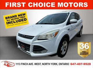 Used 2014 Ford Escape SE ~AUTOMATIC, FULLY CERTIFIED WITH WARRANTY!!!!~ for sale in North York, ON