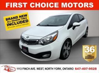 Used 2015 Kia Rio SX ~AUTOMATIC, FULLY CERTIFIED WITH WARRANTY!!!!~ for sale in North York, ON
