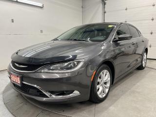 Used 2015 Chrysler 200 C | 3.6L V6 | PANO ROOF | LEATHER | NAV | LOW KMS! for sale in Ottawa, ON