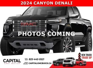 This ALL-NEW Canyon Denali has finally arrived! With every option including Power Sunroof, Heated and Cooled Seats, 360 CAM, Blind Spot Alert, 11.3 Touchscreen, Assist Steps, Bose Stereo, Heated Steering, Remote Start, Adaptive Cruise Control and so much more... Come and experience the ALL-NEW Canyon Denali NOW... Limited ProductionAsk for the Internet Department for more information or book your test drive today! Text 365-601-8318 for fast answers at your fingertips!Ask for the Internet Department for more information or book your test drive today! Text 365-601-8318 for fast answers at your fingertips!AMVIC Licensed Dealer - Licence Number B1044900Disclaimer: All prices are plus taxes and include all cash credits and loyalties. See dealer for details. AMVIC Licensed Dealer # B1044900