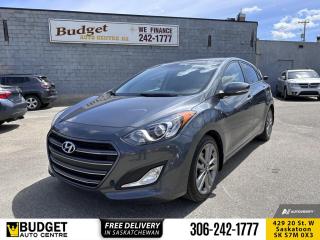 <b>Bluetooth,  Navigation,  Rear View Camera,  Heated Seats!</b><br> <br>    Premium features, mild aggressive styling and ample cargo space make the 2017 Hyundai Elantra GT a sought after hatchback. This  2017 Hyundai Elantra GT is for sale today. <br> <br>With a European design and finely tuned to perfection, the new Elantra GT offers impressive styling and safety with a high level of comfort. This hatchback has clean design lines and mildly aggressive styling offering a real sports car look. The new Elantra GT offers ample trunk space and great passenger comfort. Thanks to its sporty chassis, on road feedback is nothing but sharp and determined. This  hatchback has 87,415 kms. Its  grey in colour  . It has a 6 speed automatic transmission and is powered by a  173HP 2.0L 4 Cylinder Engine.  It may have some remaining factory warranty, please check with dealer for details. <br> <br> Our Elantra GTs trim level is GLS Tech. If you need the most advanced tech you can get in a sporty hatchback, look no further than the GLS Tech trim. Bluetooth connectivity, navigation in a 7 inch touchscreen, and a hidden backup camera make this Elantra GT one of the smartest cars in its class. On top of that, you get features like steering wheel audio controls, automatic projection headlights, power windows and locks, driver selectable steering mode, and more. This vehicle has been upgraded with the following features: Bluetooth,  Navigation,  Rear View Camera,  Heated Seats. <br> <br>To apply right now for financing use this link : <a href=https://www.budgetautocentre.com/used-cars-saskatoon-financing/ target=_blank>https://www.budgetautocentre.com/used-cars-saskatoon-financing/</a><br><br> <br/><br> Buy this vehicle now for the lowest bi-weekly payment of <b>$127.89</b> with $0 down for 84 months @ 5.99% APR O.A.C. ( Plus applicable taxes -  Plus applicable fees   ).  See dealer for details. <br> <br><br> Budget Auto Centre has been a trusted name in the Automotive industry for over 40 years. We have built our reputation on trust and quality service. With long standing relationships with our customers, you can trust us for advice and assistance on all your automotive needs. </br>

<br> With our Credit Repair program, and over 250+ well-priced used vehicles in stock, youll drive home happy. We are driven to ensure the best in customer satisfaction and look forward working with you. </br> o~o