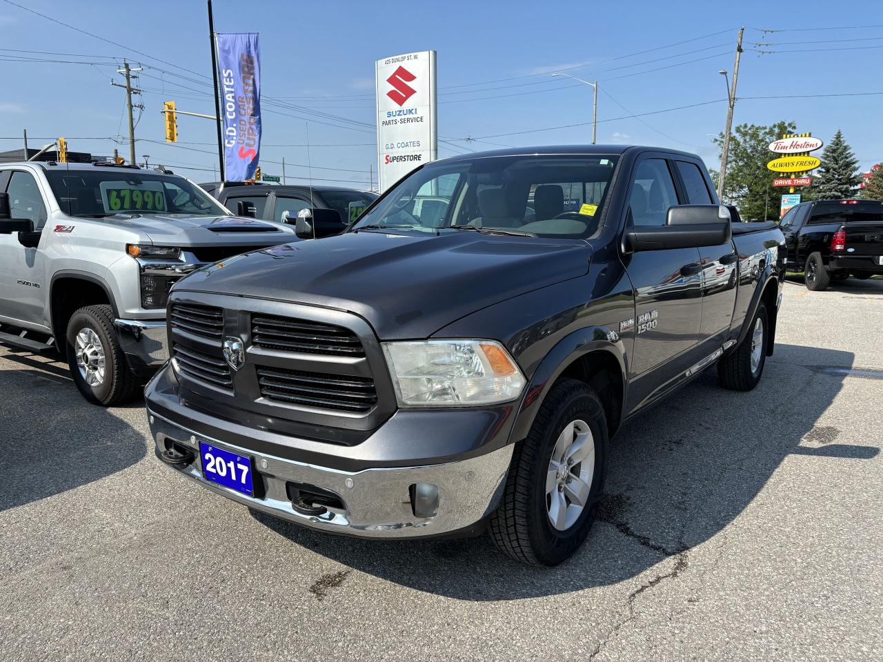 Used 2017 RAM 1500 Outdoorsman Quad Cab 4x4 ~Bluetooth ~Backup Camera for sale in Barrie, ON