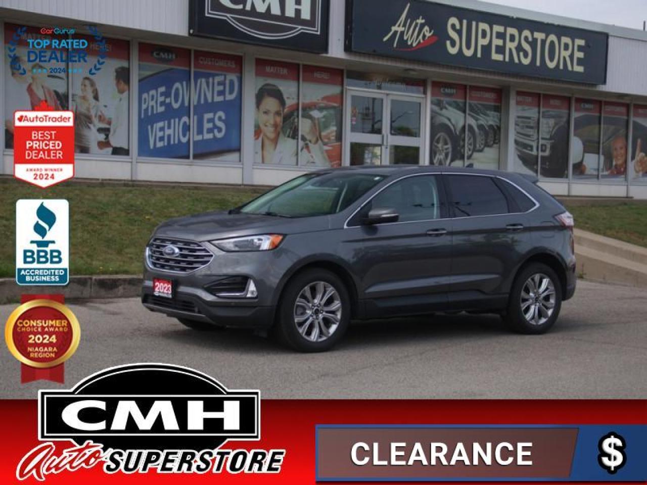 Used 2023 Ford Edge Titanium  BLIND-SPOT LEATH P/GATE 19-AL for sale in St. Catharines, ON