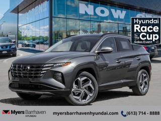 <b>Sunroof,  Cooled Seats,  Leather Seats,  Apple CarPlay,  Android Auto!</b><br> <br> <br> <br>  This Hyundai Tucson Hybrid questions every detail with a relentless effort to improve your driving experience. <br> <br>This 2024 Hyundai Tucson Hybrid was made with eye for detail. From subtle surprises to bold design features, every part of this SUV is a treat. Stepping into the interior feels like a step right into the future with breathtaking technology and luxury that will make your smartphone jealous. Add on an intelligently capable chassis and drivetrain and you have the SUV of the future, ready for you today.<br> <br> This amazon grey SUV  has an automatic transmission and is powered by a  226HP 1.6L 4 Cylinder Engine.<br> <br> Our Tucson Hybrids trim level is Luxury. For those with efficiency and luxury in mind, this Tucson Hybrid with the Luxury trim offers amazing features, including an automatic full-time all-wheel drive system, an express open/close glass sunroof with a power sunshade, heated and ventilated leather seats with 8-way power adjustment and 2-way lumbar support, a heated leather-wrapped steering wheel, proximity keyless entry with remote start, a power-operated smart rear liftgate with proximity cargo access, and a 10.25-inch infotainment screen bundled with Apple CarPlay and Android Auto, onboard navigation with voice-activation, and a premium 8-speaker Bose audio system. Road safety is taken care of, thanks to adaptive cruise control, blind spot detection, lane keeping assist, lane departure warning, forward collision avoidance with pedestrian & cyclist detection, rear collision mitigation, driver monitoring alert, rear parking sensors, LED headlights with automatic high beams, and a rear view camera system. This vehicle has been upgraded with the following features: Sunroof,  Cooled Seats,  Leather Seats,  Apple Carplay,  Android Auto,  Premium Audio,  Navigation. <br><br> <br/> See dealer for details. <br> <br><br> Come by and check out our fleet of 20+ used cars and trucks and 80+ new cars and trucks for sale in Ottawa.  o~o