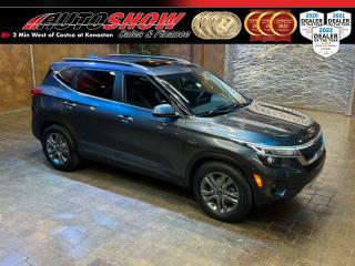 <strong>*** AWD GRAVITY GRAY KIA SELTOS EX *** SUNROOF, HEATED SEATS, HEATED STEERING WHEEL *** REMOTE START, 8.0 INCH TOUCHSCREEN, APPLE CARPLAY & ANDROID AUTO *** </strong>Meet the 2021 Kia Seltos Ex- where bold design meets versatile performance! This compact SUV is built for adventure, offering a robust and efficient engine, all-wheel drive, and a smooth, responsive ride. Inside, enjoy the refined comfort of a spacious cabin with premium materials and cutting-edge technology, such as a <strong>SUNROOF</strong>......<b>HEATED SEATS</b>......Black Sofino Seat Trim......<strong>HEATED STEERING WHEEL</strong>......<strong>REMOTE START</strong>......<strong>8.0 INCH TOUCHSCREEN</strong>......Blind Spot Monitor......Lane Departure Warning......Lane Keeping Assist......<strong>APPLE CARPLAY & ANDROID AUTO</strong>......Reverse Camera......Bluetooth Connection......USB A Port......Remote Trunk Release......Push Button Start......Leather Wrapped Steering Wheel w/ Media and Cruise Controls......Drive Mode Selection......Rear Center Folding Arm Rest w/ Cupholders......<strong>2.0L I4 </strong>Engine......Automatic Transmission......<strong>17 INCH ALLOY RIMS </strong>w/ <strong>MAJORIS TIRES!!</strong><br /><br />This vehicle comes with original Books and Manuals and only <strong>100,000 KILOMETERS</strong>!! Financing and Extended Warranty Available!!<br /><br /><br />Will accept trades. Please call (204)560-6287 or View at 3165 McGillivray Blvd. (Conveniently located two minutes West from Costco at corner of Kenaston and McGillivray Blvd.)<br /><br />In addition to this please view our complete inventory of used <a href=\https://www.autoshowwinnipeg.com/used-trucks-winnipeg/\>trucks</a>, used <a href=\https://www.autoshowwinnipeg.com/used-cars-winnipeg/\>SUVs</a>, used <a href=\https://www.autoshowwinnipeg.com/used-cars-winnipeg/\>Vans</a>, used <a href=\https://www.autoshowwinnipeg.com/new-used-rvs-winnipeg/\>RVs</a>, and used <a href=\https://www.autoshowwinnipeg.com/used-cars-winnipeg/\>Cars</a> in Winnipeg on our website: <a href=\https://www.autoshowwinnipeg.com/\>WWW.AUTOSHOWWINNIPEG.COM</a><br /><br />Complete comprehensive warranty is available for this vehicle. Please ask for warranty option details. All advertised prices and payments plus taxes (where applicable).<br /><br />Winnipeg, MB - Manitoba Dealer Permit # 4908