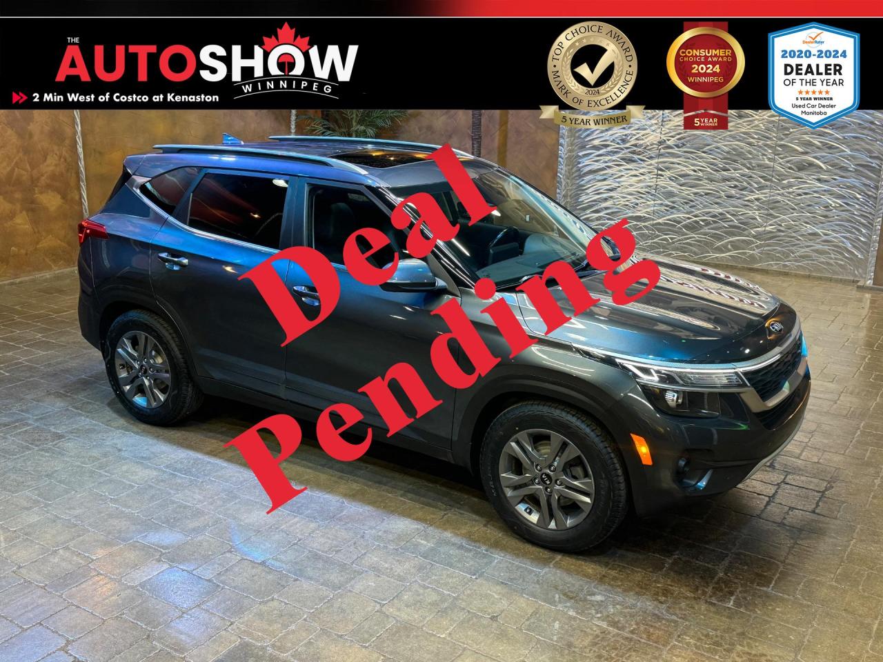 Used 2021 Kia Seltos EX AWD - CLEAN CARFAX!!  Sunroof, Htd Seats!! for sale in Winnipeg, MB