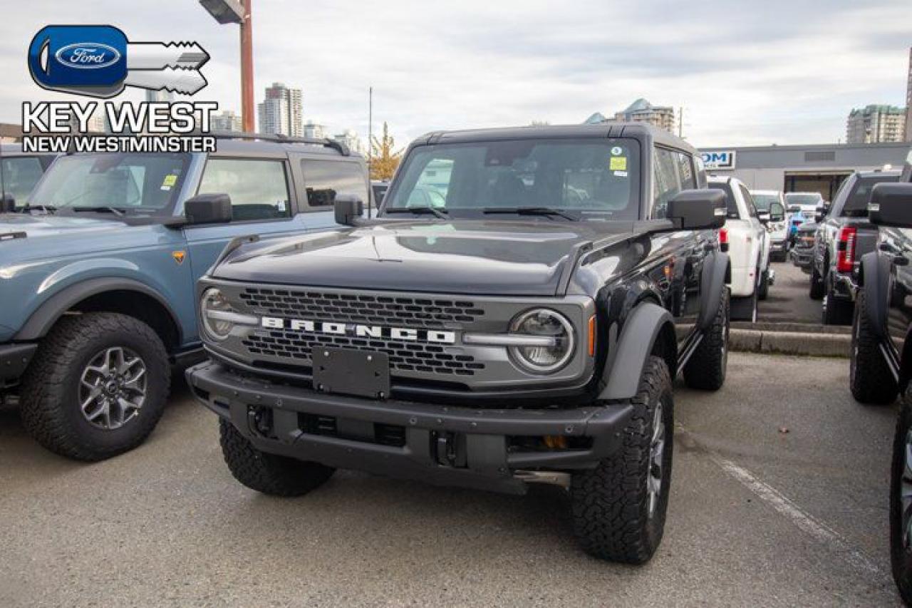 New 2024 Ford Bronco Badlands 4x4 High Pkg Lux Pkg Co-Pilot360 Leather/Vinyl for sale in New Westminster, BC