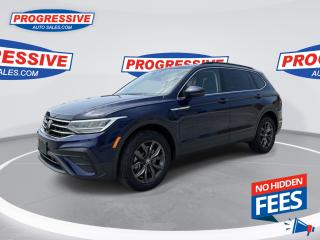 <b>Low Mileage, Power Liftgate,  Wireless Charging,  Adaptive Cruise Control,  Climate Control,  Heated Seats!</b><br> <br>    Stylish and versatile, this Tiguan can be your family adventure vehicle for both the daily drives and the weekend getaways. This  2024 Volkswagen Tiguan is for sale today. <br> <br>Whether its a weekend warrior or the daily driver this time, this 2024 Tiguan makes every experience easier to manage. Cutting edge tech, both inside the cabin and under the hood, allow for safe, comfy, and connected rides that keep the whole party going. The crossover of the future is already here, and its called the Tiguan.This low mileage  SUV has just 6,769 kms. Its  blue in colour  . It has a 8 speed automatic transmission and is powered by a  184HP 2.0L 4 Cylinder Engine. <br> <br> Our Tiguans trim level is Comfortline. Stepping up to this Tiguan Comfortline rewards you with a power liftgate, mobile device wireless charging, adaptive cruise control, supportive heated synthetic leather-trimmed front seats, a heated leatherette-wrapped steering wheel, LED headlights with daytime running lights, and an upgraded 8-inch infotainment screen with SiriusXM satellite radio, Apple CarPlay, Android Auto, and a 6-speaker audio system. Additional features include front and rear cupholders, remote keyless entry with power cargo access, lane keep assist, lane departure warning, blind spot detection, front and rear collision mitigation, autonomous emergency braking, three 12-volt DC power outlets, remote start, a rear camera, and so much more. This vehicle has been upgraded with the following features: Power Liftgate,  Wireless Charging,  Adaptive Cruise Control,  Climate Control,  Heated Seats,  Apple Carplay,  Android Auto. <br> <br>To apply right now for financing use this link : <a href=https://www.progressiveautosales.com/credit-application/ target=_blank>https://www.progressiveautosales.com/credit-application/</a><br><br> <br/><br><br> Progressive Auto Sales provides you with the all the tools you need to find and purchase a used vehicle that meets your needs and exceeds your expectations. Our Sarnia used car dealership carries a wide range of makes and models for exceptionally low prices due to our extensive network of Canadian, Ontario and Sarnia used car dealerships, leasing companies and auction groups. </br>

<br> Our dealership wouldnt be where we are today without the great people in Sarnia and surrounding areas. If you have any questions about our services, please feel free to ask any one of our staff. If you want to visit our dealership, you can also find our hours of operation and location information on our Contact page. </br> o~o
