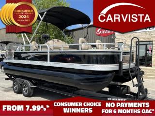 No Payments for up to 6 months! Low interest options available!  Come see why Carvista has been the Consumer Choice Award Winner for 4 consecutive years! 2021-2024! Dont play the waiting game, our units are instock, no pre-order necessary!!   Mercury Warranty valid until November 27 2024 - Additional warranty until November 2026! 

ONLY 8 HOURS ON THIS BEAUTIFUL VESSEL!  INCLUDES BOAT, MOTOR, TRAILER AND MINNKOTA 24V TROLLING MOTOR! 
Experience the epitome of luxury and performance on the water with this pristine 2021 Ranger Reata RF 200F pontoon boat, powered by a robust 90HP Mercury 4-stroke engine. This meticulously maintained vessel is perfect for family outings, fishing trips, and leisurely cruises, offering unparalleled comfort, versatility, and style.

Specifications:

Model: Ranger Reata RF 200F
Year: 2021
Length: 20 feet
Beam: 8.5 feet
Weight: 2,050 lbs (dry weight)
Max Capacity: 10 persons or 1,400 lbs
Engine: 90HP Mercury 4-stroke outboard
Fuel Capacity: 32 gallons
Hull Material: Aluminum
Included Trailer: Matching factory trailer with tandem axles, brakes, and easy-load system

Engine and Performance:

The 90HP Mercury 4-stroke outboard engine ensures reliable and efficient performance, offering a smooth ride and excellent fuel economy. With its advanced technology, this engine provides:

Electronic Fuel Injection (EFI): For easy starts and quick throttle response.
Advanced Sound Control: Ensures quiet operation, allowing you to enjoy the tranquility of the water.
Superior Corrosion Protection: Ideal for both freshwater and saltwater environments.

Design and Features:

Spacious Deck Layout: With ample seating and walkways, this pontoon boat is designed for comfort and convenience. It features plush, high-quality marine-grade vinyl seating with storage compartments underneath.
Fishing-Friendly: Equipped with two pedestal fishing seats, a 7-foot rod storage locker, and an integrated livewell with a capacity of 15 gallons.
Luxury Console: The helm features a custom fiberglass console with a full set of gauges, a Lowrance HDS 9  fishfinder/chartplotter, and a premium marine audio system with Bluetooth connectivity.
Bimini Top: A large, easy-to-deploy bimini top provides ample shade, perfect for sunny days on the water.
Swim Platform: The rear swim platform comes with a telescoping stainless-steel boarding ladder for easy access in and out of the water.
Removable Table: A convenient table with cup holders can be set up in the main seating area, ideal for snacks and drinks.

Safety and Convenience:

LED Navigation Lights: Ensure visibility during low-light conditions.
Fire Extinguisher and First Aid Kit: Included for added safety.
Multiple Cup Holders and USB Charging Ports: Located throughout the boat for added convenience.
Non-Skid Flooring: Durable and easy to clean, providing a safe surface for all activities.

Matching Factory Trailer:

Construction: Heavy-duty galvanized steel with a powder-coated finish for durability and rust resistance.
Tandem Axles: Provide superior stability and handling during transport.
Brakes: Equipped with surge brakes for safe stopping power.
Easy-Load System: Features custom-fit bunks and a winch for effortless loading and unloading of the boat.

This 2021 Ranger Reata RF 200F pontoon boat is not just a purchase; it’s an investment in countless future adventures and memories. Whether you’re a fishing enthusiast, a leisure seeker, or looking to entertain family and friends, this vessel delivers on all fronts. Dont miss out on this exceptional opportunity to own a top-of-the-line pontoon boat, complete with a matching factory trailer, all at an incredible value. Contact us today to schedule a viewing or for more information. Your dream boat awaits!

Come see why Carvista has been the Consumer Choice Award Winner for 4 consecutive years! 2021, 2022, 2023 AND 2024! Dont play the waiting game, our units are instock, no pre-order necessary!! See for yourself why Carvista has won this prestigious award and continues to serve its community. Carvista Approved! Carvista Approved! Our BoatVista package includes a complete inspection of your boat that includes an engine run up and test of the general systems of the unit! We pride ourselves in providing the highest quality marine products possible, and include a rigorous detail to ensure you get the cleanest unit around.

Prices and payments exclude GST OR PST 

Carvista Inc. Dealer Permit # 1211

Category: Used Boat

Units may not be exactly as shown, please verify all details with a sales person.