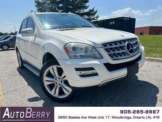<p><p><strong>2011 Mercedes Benz ML350 4MATIC White On Black Leather Interior </strong></p><p><span></span> 3.5L <span></span> V6 <span><span></span> All Wheel Drive <span></span> Auto <span></span> A/C <span></span> Dual-Zone Automatic Climate Control <span></span> Push Start Engine </span><span><span></span> Leather Interior <span></span> Heated Front Seats </span><span></span><span> Heated Rear Seats </span><span><span></span> Heated Steering Wheel </span><span></span><span> Power Telescopic Streering Wheel </span><span><span></span> Power Front Seats </span><span></span><span> Memory Front Seats </span><span></span><span> Power Folding Mirrors </span><span><span></span> Power Options <span></span> Power Sunroof <span></span> Steering Wheel Mounted Controls </span><span></span><span> Paddle Shifter </span><span></span> DVD Entertainment System <span></span> <span>Navigation </span><span><span></span> Backup Camera </span><span></span><span> Blind Spot Assist </span><span><span></span> Bluetooth <span></span></span><span> Proximity Keys </span><span><span> Keyless Entry</span> <span></span> Parking Distance Sensors <span></span> Alloy Wheels </span><span></span><span> Bi-Xenon Headlight </span><span></span><span> Power Tailgate <span></span></span></p><p><br></p><p><span><strong>*** ACCIDENT FREE *** CLEAN CARFAX ***</strong></span></p><p>*** Fully Certified ***<span id=jodit-selection_marker_1718220501808_5957549144999466 data-jodit-selection_marker=start style=line-height: 0; display: none;></span></p><p><span><strong>*** ONLY 137,336 KM ***</strong></span></p><p><br></p><p><span><strong>CARFAX REPORT: </strong><a href=https://vhr.carfax.ca/?id=DjPaDuR0u17w+f/gCRUU4W28qzsAMSYq><strong>https://vhr.carfax.ca/?id=DjPaDuR0u17w+f/gCRUU4W28qzsAMSYq</strong></a></span></p><br></p> <span id=jodit-selection_marker_1689009751050_8404320760089252 data-jodit-selection_marker=start style=line-height: 0; display: none;></span>