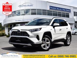 Used 2021 Toyota RAV4 Hybrid Limited  - Leather Seats - $173.75 /Wk for sale in Abbotsford, BC