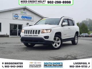 Recent Arrival! Bright White Clearcoat 2015 Jeep Compass North 4WD CVT with Off Road Crawl Ratio 2.4L DOHC 16V Clean Car Fax, 4WD, 115V Auxiliary Power Outlet, 4 Speakers, ABS brakes, Air Conditioning, Alloy wheels, Audio Jack Input for Mobile Devices, Block heater, Body-Colour Door Handles, Body-Colour Exterior Mirrors, Body-Colour Liftgate Applique, Brake assist, Bright Grille, CD player, Cloth/Vinyl Low-Back Bucket Seats, Deep Tint Sunscreen Glass, Driver 1-Touch Power Windows, Driver Seat Height Adjuster, Driver vanity mirror, Electronic Stability Control, Front anti-roll bar, Front Bucket Seats, Front fog lights, Front reading lights, Illuminated Entry, Keyless Entry, North Badge, Occupant sensing airbag, Outside temperature display, Power Heated Fold-Away Mirrors, Power steering, Quick Order Package 2GE North Edition, Rear 60/40 Split Recline Seat, Rear window defroster, Silver Interior Accents, Speed control, Speed Sensitive Power Locks, Spoiler, Tilt steering wheel, Traction control, Variably intermittent wipers.