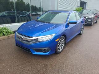Recent Arrival!Blue 2017 Honda Civic EX w/Honda Sensing FWD CVT 2.0L I4 DOHC 16V i-VTECValue Market Pricing, No Accidents, Cloth, 8 Speakers, ABS brakes, Air Conditioning, Alloy wheels, Apple CarPlay/Android Auto, Exterior Parking Camera Rear, Fully automatic headlights, Heated door mirrors, Power moonroof, Split folding rear seat, Steering wheel mounted audio controls, Variably intermittent wipers.Certification Program Details: MVI Only Fresh Oil ChangeFair Market Pricing * No Pressure Sales Environment * Access to over 2000 used vehicles * Free Carfax with every car * Our highly skilled and experienced team will ensure that your vehicle is in excellent condition and looking fantastic!!Awards:* IIHS Canada Top Safety PickSteele Auto Group is the most diversified group of automobile dealerships in Atlantic Canada, with 34 dealerships selling 27 brands and an employee base of over 1000. Sales are up by double digits over last year and the plan going forward is to expand further into Atlantic Canada.Reviews:* This generation of Civic attracted shoppers with Hondas reputation for safety and reliability, and many owners report that good looks, a thoughtful and handy interior, and plenty of feature content for the money helped seal the deal. Headlight performance is highly rated, as is a smooth and punchy performance from the turbocharged engine. Source: autoTRADER.ca