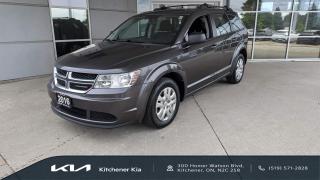 <p>Kitchener Kia Invites you to come check out our freshly traded in Dodge Journey Canada Value Package. With less than 120,000kms on the odometer, and one prevoius owner who took great care of the car.</p>

<p>This is one of the cleanest Dodge Journeys weve seen come check it out today!</p>

<p>Kitchener Kias Used Car Philosophy: Provide each client with an open, honest and transparent used car buying process. With the use of real time pricing software, complimentary Carfax reports and an in-depth safety inspection review, you can rest assured that your used car purchase will offer you the best value and use of your time.</p>

<p>Kitchener Kia proudly serves all neighbouring communities including: Kitchener, Waterloo, Cambridge, Guelph, St. Thomas, Strathroy, Clinton, Owen Sound, Sarnia, Listowel, Woodstock, Grand Bend, Port Stanley, Belmont, Ingersoll, Brantford, Paris, and Chatham.</p>

<p><strong>519-571-2828<br />
sales@kitchenerkia.com</strong></p>
OAC and term subject to bank approval and year of vehicle.