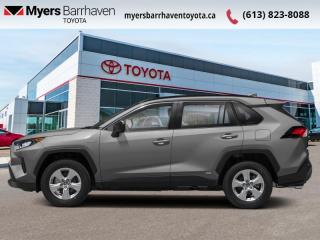 <b>Heated Seats,  Apple CarPlay,  Blind Spot Monitoring,  Lane Keep Assist,  Steering Wheel Audio Control!</b><br> <br>  Compare at $40454 - Our Live Market Price is just $38898! <br> <br>   The RAV4 is here to help you realize your full potential in every moment. This  2022 Toyota RAV4 is fresh on our lot in Ottawa. <br> <br>Introducing the Toyota RAV4, a radical redesign of a storied legend. While the RAV4 is loaded with modern creature comforts, conveniences, and safety, this SUV is still true to its roots with incredible capability. Whether youre running errands in the city or exploring the countryside, the RAV4 empowers your ambitions and redefines what you can do. Make new and exciting memories in this ultra efficient Toyota RAV4 today! This  SUV has 54,769 kms. Its  silver in colour  . It has an automatic transmission and is powered by a  219HP 2.5L 4 Cylinder Engine. <br> <br> Our RAV4s trim level is Hybrid LE. This all-wheel drive RAV4 Hybrid LE comes with some impressive features such as EV & ECO driving modes, a 7 inch touchscreen with Apple CarPlay, Android Auto, USB and aux inputs, heated front seats, remote keyless entry, steering wheel with audio controls and a rear view camera. Additional features includes LED headlights, heated power mirrors, Toyota Safety Sense 2.0, dynamic radar cruise control, automatic highbeam assist, blind spot monitoring with rear cross traffic alert, and lane keep assist with lane departure warning plus much more. This vehicle has been upgraded with the following features: Heated Seats,  Apple Carplay,  Blind Spot Monitoring,  Lane Keep Assist,  Steering Wheel Audio Control,  Forward Collision Warning,  Rear View Camera. <br> <br>To apply right now for financing use this link : <a href=https://www.myersbarrhaventoyota.ca/quick-approval/ target=_blank>https://www.myersbarrhaventoyota.ca/quick-approval/</a><br><br> <br/><br> Buy this vehicle now for the lowest bi-weekly payment of <b>$297.49</b> with $0 down for 84 months @ 9.99% APR O.A.C. ( Plus applicable taxes -  Plus applicable fees   ).  See dealer for details. <br> <br>At Myers Barrhaven Toyota we pride ourselves in offering highly desirable pre-owned vehicles. We truly hand pick all our vehicles to offer only the best vehicles to our customers. No two used cars are alike, this is why we have our trained Toyota technicians highly scrutinize all our trade ins and purchases to ensure we can put the Myers seal of approval. Every year we evaluate 1000s of vehicles and only 10-15% meet the Myers Barrhaven Toyota standards. At the end of the day we have mutual interest in selling only the best as we back all our pre-owned vehicles with the Myers *LIFETIME ENGINE TRANSMISSION warranty. Thats right *LIFETIME ENGINE TRANSMISSION warranty, were in this together! If we dont have what youre looking for not to worry, our experienced buyer can help you find the car of your dreams! Ever heard of getting top dollar for your trade but not really sure if you were? Here we leave nothing to chance, every trade-in we appraise goes up onto a live online auction and we get buyers coast to coast and in the USA trying to bid for your trade. This means we simultaneously expose your car to 1000s of buyers to get you top trade in value. <br>We service all makes and models in our new state of the art facility where you can enjoy the convenience of our onsite restaurant, service loaners, shuttle van, free Wi-Fi, Enterprise Rent-A-Car, on-site tire storage and complementary drink. Come see why many Toyota owners are making the switch to Myers Barrhaven Toyota. <br>*LIFETIME ENGINE TRANSMISSION WARRANTY NOT AVAILABLE ON VEHICLES WITH KMS EXCEEDING 140,000KM, VEHICLES 8 YEARS & OLDER, OR HIGHLINE BRAND VEHICLE(eg. BMW, INFINITI. CADILLAC, LEXUS...) o~o