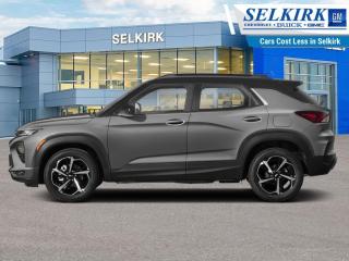 <b>Leatherette Seats,  Remote Start,  Heated Seats,  Apple CarPlay,  Android Auto!</b><br> <br>    If you want to live big in a small SUV, this capable and comfortable Trailblazer is a great place to start. This  2021 Chevrolet Trailblazer is fresh on our lot in Selkirk. <br> <br>The 2021 Trailblazer is spacious, bold and has the technology and capability to help you get up and get out there. Whether the trail you blaze is on the pavement or off of it, this incredible Trailblazer is ready to be your partner through it all. Striking style is the first thing youll notice about this SUV. Its sculpted design and bold proportions give it a fresh, modern feel. While its capable chassis and seating for the whole family means this SUV is ready for whats next. The spacious interior features a versatile center console that keeps items within easy reach. Your passengers will stay comfortable with plenty of rear-seat leg room and tons of spots to store their things.This  SUV has 54,628 kms. Its  satin steel metallic in colour  . It has a 9 speed automatic transmission and is powered by a  155HP 1.3L 3 Cylinder Engine.  This unit has some remaining factory warranty for added peace of mind. <br> <br> Our Trailblazers trim level is RS. Designed for on road performance, this Trailblazer RS comes equipped with an aggressive looking front grille, larger aluminum wheels, dual exhaust outlets, a stronger drivetrain, remote engine start, LED fog lights, blind spot detection, rear cross traffic alert and rear park assist. Additional features are heated Leatherette seats, a power driver seat, Intellibeam automatic headlights, a colour touchscreen infotainment system featuring wireless Android Auto and wireless Apple CarPlay, Bluetooth streaming audio with voice command, lane keep assist with lane departure warning. Other great features include front collision alert, automatic emergency braking, an HD rear vision camera, 40/60 split rear bench seat and is 4G LTE Wi-Fi hotspot capable. This vehicle has been upgraded with the following features: Leatherette Seats,  Remote Start,  Heated Seats,  Apple Carplay,  Android Auto,  Lane Keep Assist,  Aluminum Wheels. <br> <br>To apply right now for financing use this link : <a href=https://www.selkirkchevrolet.com/pre-qualify-for-financing/ target=_blank>https://www.selkirkchevrolet.com/pre-qualify-for-financing/</a><br><br> <br/><br>Selkirk Chevrolet Buick GMC Ltd carries an impressive selection of new and pre-owned cars, crossovers and SUVs. No matter what vehicle you might have in mind, weve got the perfect fit for you. If youre looking to lease your next vehicle or finance it, we have competitive specials for you. We also have an extensive collection of quality pre-owned and certified vehicles at affordable prices. Winnipeg GMC, Chevrolet and Buick shoppers can visit us in Selkirk for all their automotive needs today! We are located at 1010 MANITOBA AVE SELKIRK, MB R1A 3T7 or via phone at 204-482-1010.<br> Come by and check out our fleet of 60+ used cars and trucks and 200+ new cars and trucks for sale in Selkirk.  o~o