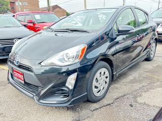 2017 TOYOTA PRIUS C HYBRID WITH ONLY 89K!! ECO-MODE! EV MODE! ALL 4 EXTRA WINTER TIRES ON STEEL RIMS! FUEL EFFICENT! POWER WINDOWS, POWER LOCKS, AUX, USB, KEY-LESS ENTRY, NO ACCIDENTS (WILL PROVIDE CARFAX REPORT), ONTARIO VEHICLE, EXCELLENT CONDITION, FULLY CERTIFIED. CALL AT 416-505-3554 VISIT US AT WWW.RAHMANMOTORS.COM RAHMAN MOTORS 1000 DUNDAS ST EAST. MISSISSAUGA, L4Y2B8 **PLEASE CALL IN ADVANCE TO CHECK AVAILABILITY**