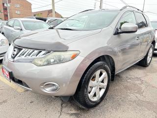 2019 NISSAN MURANO SL AWD WITH ONLY 103K! BACK-UP CAMERA! NAVIGATION, HEATED SEATS, PUSH-BUTTON START, POWER WINDOWS, POWER LOCKS, POWER SEATS, POWER TRUNK, XM SAT. RADIO, BLUETOOTH, AUX, USB, KEY-LESS ENTRY, ONTARIO VEHICLE, ONTARIO(NORMAL) ONE OWNER! SERVICED BY NISSAN DEALERSHIP SINCE 2011! EXCELLENT CONDITION, FULLY CERTIFIED. CALL AT 416-505-3554 VISIT US AT WWW.RAHMANMOTORS.COM RAHMAN MOTORS 1000 DUNDAS ST EAST. MISSISSAUGA, L4Y2B8 **PLEASE CALL IN ADVANCE TO CHECK AVAILABILITY**