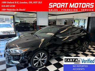Used 2017 Nissan Maxima SL 3.5L V6+Leather+GPS+Roof+ApplePlay+CLEAN CARFAX for sale in London, ON