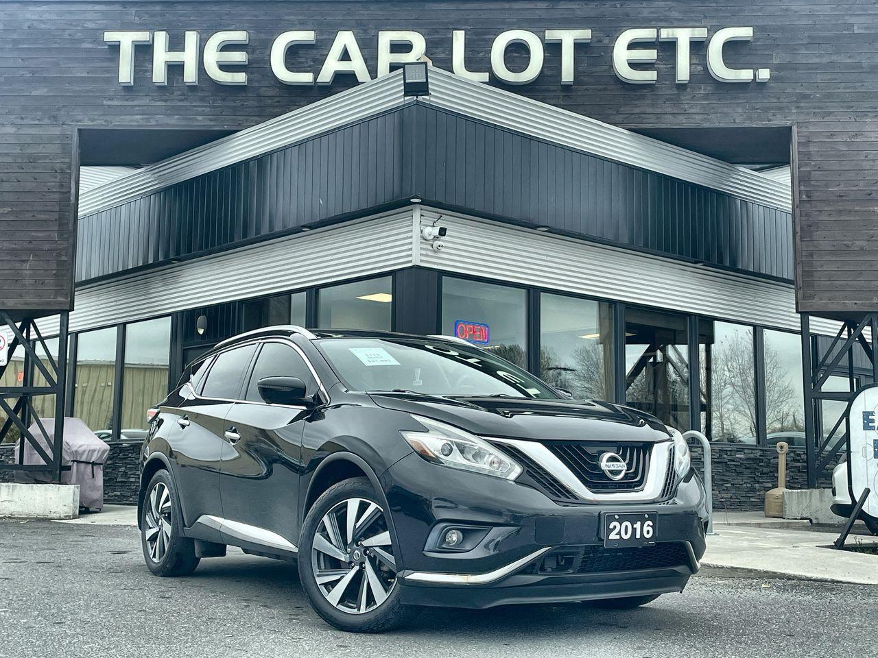 Used 2016 Nissan Murano Platinum SIRIUS XM, BLUETOOTH, BACK UP CAM, NAV, HEATED LEATHER SEATS, SUNROOF!! for sale in Sudbury, ON