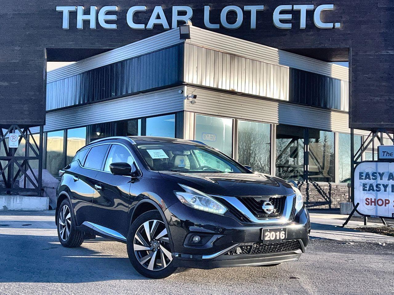 Used 2016 Nissan Murano Platinum SIRIUS XM, BLUETOOTH, BACK UP CAM, NAV, HEATED LEATHER SEATS, SUNROOF!! for sale in Sudbury, ON