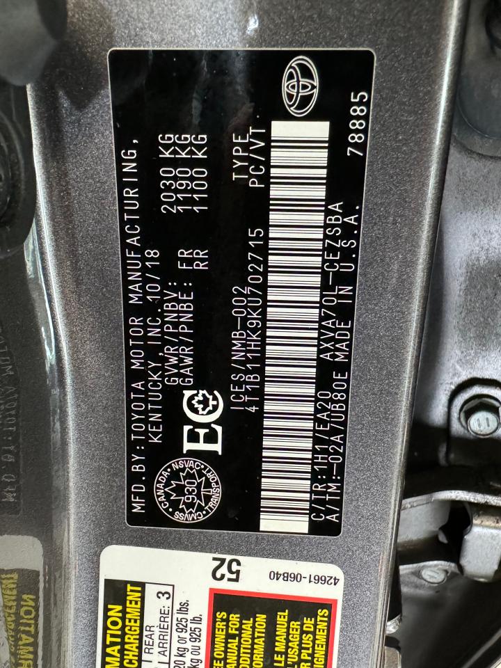 2019 Toyota Camry SE Upgrade+Roof+LaneKeep+New Tires+CLEAN CARFAX Photo45