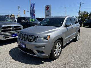 Used 2021 Jeep Grand Cherokee Summit 4x4 ~Nav ~Camera ~Leather ~Pano Moonroof for sale in Barrie, ON