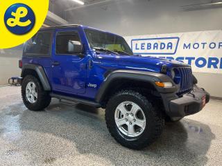 Used 2020 Jeep Wrangler SPORT 'S' 4X4 * Black Jeep Freedom Hard Top * Sun Rider Soft Top *  Google Android Auto 7inch touchscreen Apple CarPlay capable * Heated steering whe for sale in Cambridge, ON