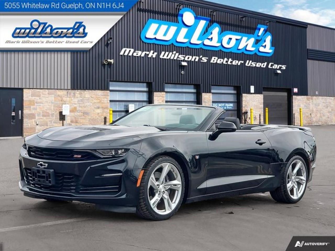 Used 2019 Chevrolet Camaro 2SS Convertible, Leather, Nav, Performance Exhaust, Head Up Display, Heated Steering & more! for sale in Guelph, ON