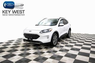 This SEL AWD Escape is equipped with Co-Pilot360 Assist+, navigation, lane keeping, heated seats, reverse sensors, and back-up camera.This vehicle comes with our Buy With Confidence program. This includes a 30 day/2,000Km exchange policy, No charge 6 month warranty (only applicable if factory powertrain warranty has expired), Complete safety and mechanical inspection, as well as Carproof Report and full vehicle disclosure!We have competitive finance rates and a great sales team to facilitate your next vehicle purchase.Come to Key West Ford and check out the biggest selection on new and used vehicles in the Lower Mainland. We are the #1 Volume Dealer in BC, and have been voted as the #1 Dealer for Customer Experience on DealerRater. Call or email us today to book a test drive. Price does not include $699 Dealer Documentation Fee, levys, and applicable taxes.Dealer #7485