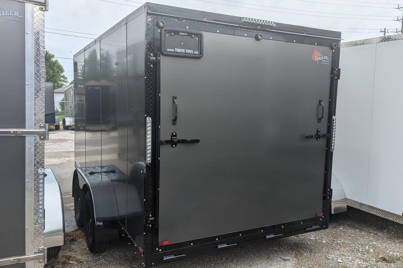 2024 Canadian Trailer Company 7x14 V Nose Cargo Trailer Steel tandem axle