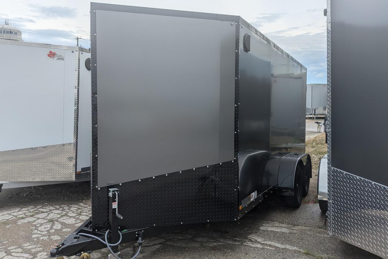 2024 Canadian Trailer Company 7x14 V Nose Cargo Trailer Steel tandem axle