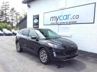 Used 2021 Ford Escape Titanium Hybrid 2.5L TITANIUM HYBRID AWD!! BACKUP CAM. BLUETOOTH. DUAL A/C. CRUISE. PWR GROUP. for sale in Kingston, ON