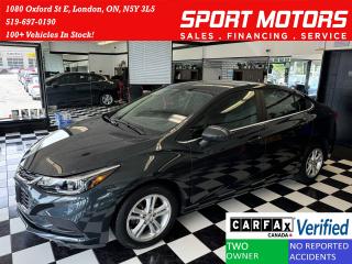Used 2018 Chevrolet Cruze LT+Remote Start+ApplePlay+HeatedSeats+CLEAN CARFAX for sale in London, ON