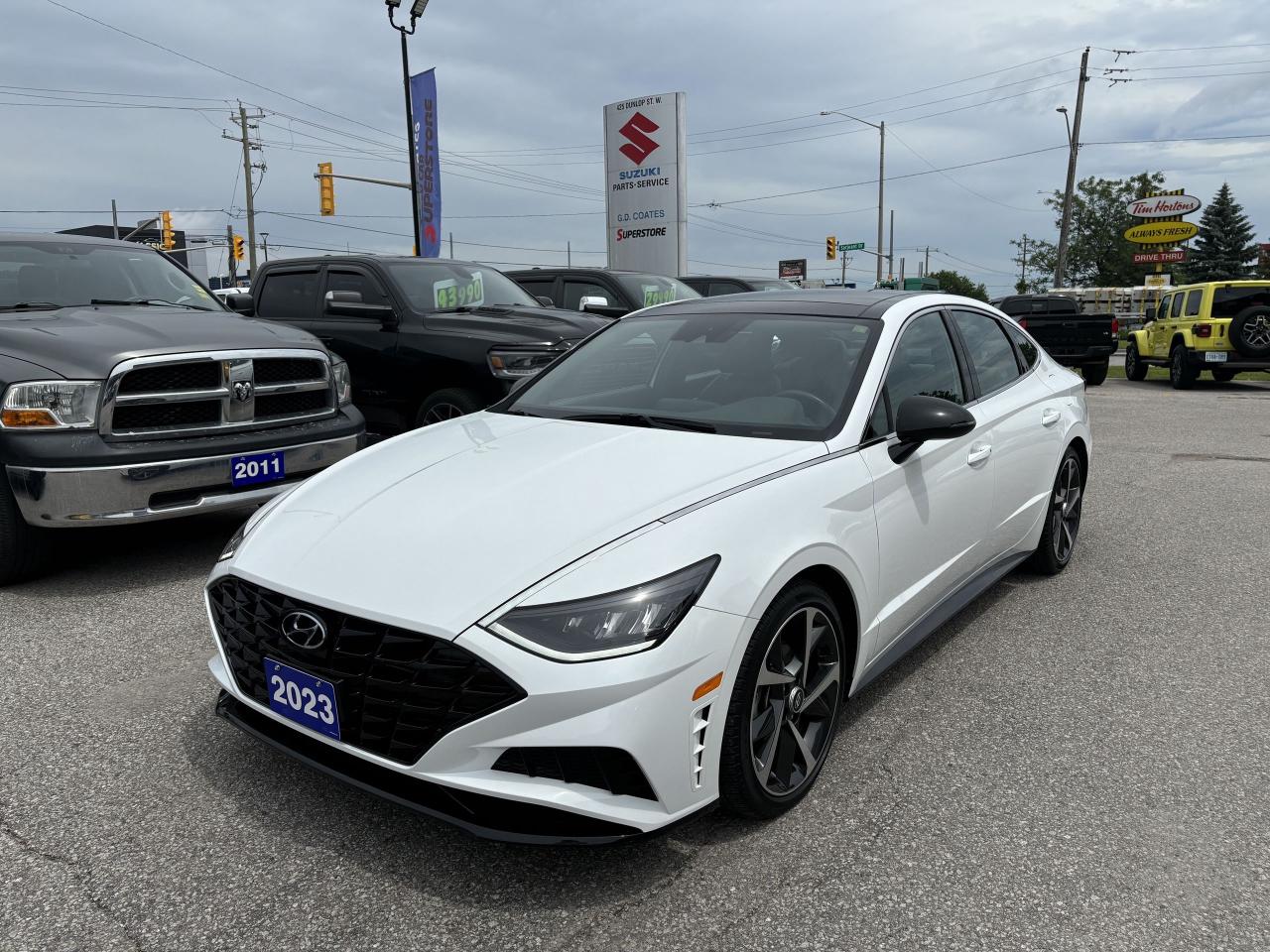 Used 2023 Hyundai Sonata Sport ~Nav ~Camera ~Leather ~Bluetooth ~Pano Roof for sale in Barrie, ON