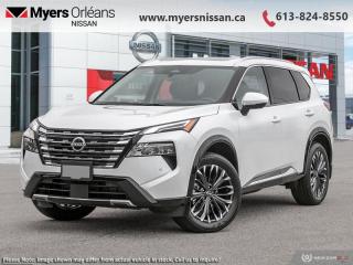 <b>HUD,  Bose Premium Audio,  Leather Seats,  Navigation,  360 Camera!</b><br> <br> <br> <br>  Generous cargo space and amazing flexibility mean this 2024 Rogue has space for all of lifes adventures. <br> <br>Nissan was out for more than designing a good crossover in this 2024 Rogue. They were designing an experience. Whether your adventure takes you on a winding mountain path or finding the secrets within the city limits, this Rogue is up for it all. Spirited and refined with space for all your cargo and the biggest personalities, this Rogue is an easy choice for your next family vehicle.<br> <br> This everest white SUV  has an automatic transmission and is powered by a  201HP 1.5L 3 Cylinder Engine.<br> <br> Our Rogues trim level is Platinum. This range-topping Rogue Platinum features a drivers head up display and Bose premium audio, and rewards you with 19-inch alloy wheels, quilted anmd perforated semi-aniline leather upholstery, heated rear seats, a power moonroof, a power liftgate for rear cargo access, adaptive cruise control and ProPilot Assist. Also standard include heated front heats, a heated leather steering wheel, mobile hotspot internet access, proximity key with remote engine start, dual-zone climate control, and a 12.3-inch infotainment screen with NissanConnect, Apple CarPlay, and Android Auto. Safety features also include HD Enhanced Intelligent Around View Monitoring, lane departure warning, blind spot detection, front and rear collision mitigation, and rear parking sensors. This vehicle has been upgraded with the following features: Hud,  Bose Premium Audio,  Leather Seats,  Navigation,  360 Camera,  Moonroof,  Power Liftgate. <br><br> <br/>    5.74% financing for 84 months. <br> Payments from <b>$710.34</b> monthly with $0 down for 84 months @ 5.74% APR O.A.C. ( Plus applicable taxes -  $621 Administration fee included. Licensing not included.    ).  Incentives expire 2024-07-02.  See dealer for details. <br> <br> <br>LEASING:<br><br>Estimated Lease Payment: $643/m <br>Payment based on 4.99% lease financing for 60 months with $0 down payment on approved credit. Total obligation $38,629. Mileage allowance of 20,000 KM/year. Offer expires 2024-07-02.<br><br><br>We are proud to regularly serve our clients and ready to help you find the right car that fits your needs, your wants, and your budget.And, of course, were always happy to answer any of your questions.Proudly supporting Ottawa, Orleans, Vanier, Barrhaven, Kanata, Nepean, Stittsville, Carp, Dunrobin, Kemptville, Westboro, Cumberland, Rockland, Embrun , Casselman , Limoges, Crysler and beyond! Call us at (613) 824-8550 or use the Get More Info button for more information. Please see dealer for details. The vehicle may not be exactly as shown. The selling price includes all fees, licensing & taxes are extra. OMVIC licensed.Find out why Myers Orleans Nissan is Ottawas number one rated Nissan dealership for customer satisfaction! We take pride in offering our clients exceptional bilingual customer service throughout our sales, service and parts departments. Located just off highway 174 at the Jean DÀrc exit, in the Orleans Auto Mall, we have a huge selection of New vehicles and our professional team will help you find the Nissan that fits both your lifestyle and budget. And if we dont have it here, we will find it or you! Visit or call us today.<br> Come by and check out our fleet of 40+ used cars and trucks and 110+ new cars and trucks for sale in Orleans.  o~o