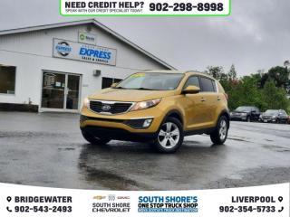 Recent Arrival! Yellow 2011 Kia Sportage EX For Sale, Bridgewater FWD 6-Speed Automatic with Steptronic 2.4L I4 MPI DOHC Clean Car Fax, 6 Speakers, ABS brakes, Air Conditioning, Alloy wheels, Brake assist, CD player, Cloth Seat Trim, Delay-off headlights, Driver door bin, Dual front impact airbags, Electronic Stability Control, Front fog lights, Front reading lights, Fully automatic headlights, Heated door mirrors, Heated Front Bucket Seats, Heated front seats, Illuminated entry, Occupant sensing airbag, Overhead airbag, Overhead console, Panic alarm, Passenger door bin, Power door mirrors, Power steering, Power windows, Rear window defroster, Rear window wiper, Remote keyless entry, Speed control, Speed-sensing steering, Split folding rear seat, Tachometer, Tilt steering wheel, Traction control, Turn signal indicator mirrors, Variably intermittent wipers. Reviews: * Owners commonly praise a smooth ride, refined powertrains, heaps of power with the turbocharged engine, and the Sportages upscale looks. The powerful up-level stereo and media inputs are highly appreciated, as are the Sportages largely car-like handling and maneuverability characteristics. Many owners report that the Sportage feels safe and secure in inclement weather, too. Source: autoTRADER.ca