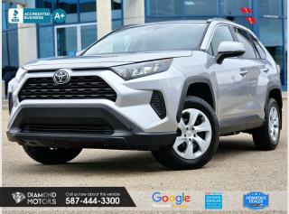2.5L 4 CYLINDER ENGINE, ALL WHEEL DRIVE, HEATED SEATS, APPLE CARPLAY, BLUETOOTH, TWO KEYS, LOW KMS, BACKUP CAMERA, ADAPTIVE CRUISE CONTROL, AND MUCH MORE! <br/> <br/>  <br/> Just Arrived 2021 Toyota RAV4 LE AWD  Silver has 91,273 KM on it. 2.5L 4 Cylinder Engine engine, All-Wheel Drive, Automatic transmission, 5 Seater passengers, on special price for . <br/> <br/>  <br/> Book your appointment today for Test Drive. We offer contactless Test drives & Virtual Walkarounds. Stock Number: 24154 <br/> <br/>  <br/> Diamond Motors has built a reputation for serving you, our customers. Being honest and selling quality pre-owned vehicles at competitive & affordable prices. Whenever you deal with us, you know you get to deal and speak directly with the owners. This means unique personalized customer service to meet all your needs. No high-pressure sales tactics, only upfront advice. <br/> <br/>  <br/> Why choose us? <br/>  <br/> Certified Pre-Owned Vehicles <br/> Family Owned & Operated <br/> Finance Available <br/> Extended Warranty <br/> Vehicles Priced to Sell <br/> No Pressure Environment <br/> Inspection & Carfax Report <br/> Professionally Detailed Vehicles <br/> Full Disclosure Guaranteed <br/> AMVIC Licensed <br/> BBB Accredited Business <br/> CarGurus Top-rated Dealer 2022 <br/> <br/>  <br/> Phone to schedule an appointment @ 587-444-3300 or simply browse our inventory online www.diamondmotors.ca or come and see us at our location at <br/> 3403 93 street NW, Edmonton, T6E 6A4 <br/> <br/>  <br/> To view the rest of our inventory: <br/> www.diamondmotors.ca/inventory <br/> <br/>  <br/> All vehicle features must be confirmed by the buyer before purchase to confirm accuracy. All vehicles have an inspection work order and accompanying Mechanical fitness assessment. All vehicles will also have a Carproof report to confirm vehicle history, accident history, salvage or stolen status, and jurisdiction report. <br/>